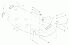Toro 78261 - 48" Side Discharge Mower, 260 Series Lawn and Garden Tractors, 2000 (200000001-200999999) Ersatzteile WASHOUT & LEVER ASSEMBLY
