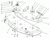 Toro 78268 - 48" Side Discharge Mower, 260 Series Yard Tractors, 1997 (7900001-7999999) Ersatzteile DECK & IDLER ASSEMBLY
