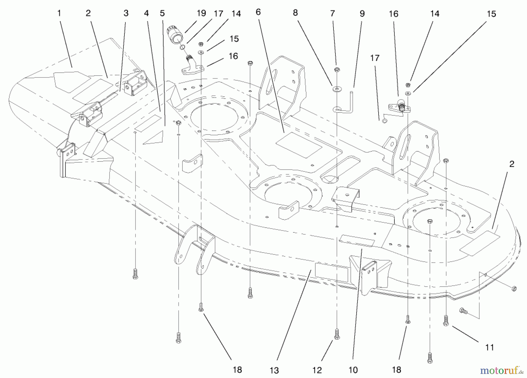 Toro Neu Mowers, Deck Assembly Only 78285 - Toro 52
