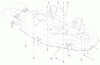 Toro 78281 - 52" Side Discharge Mower, 260 Series Lawn and Garden Tractors, 2000 (200000001-200999999) Ersatzteile BELT GUIDE AND PLUG BOLTS ASSEMBLY