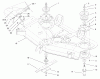 Toro 78281 - 52" Side Discharge Mower, 260 Series Lawn and Garden Tractors, 2000 (200000001-200999999) Ersatzteile BLADES, SPINDLES, AND DEFLECTOR ASSEMBLY