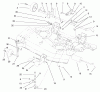 Toro 78281 - 52" Side Discharge Mower, 260 Series Lawn and Garden Tractors, 2000 (200000001-200999999) Ersatzteile GAGE WHEELS AND LIFT BRACKETS ASSEMBLY