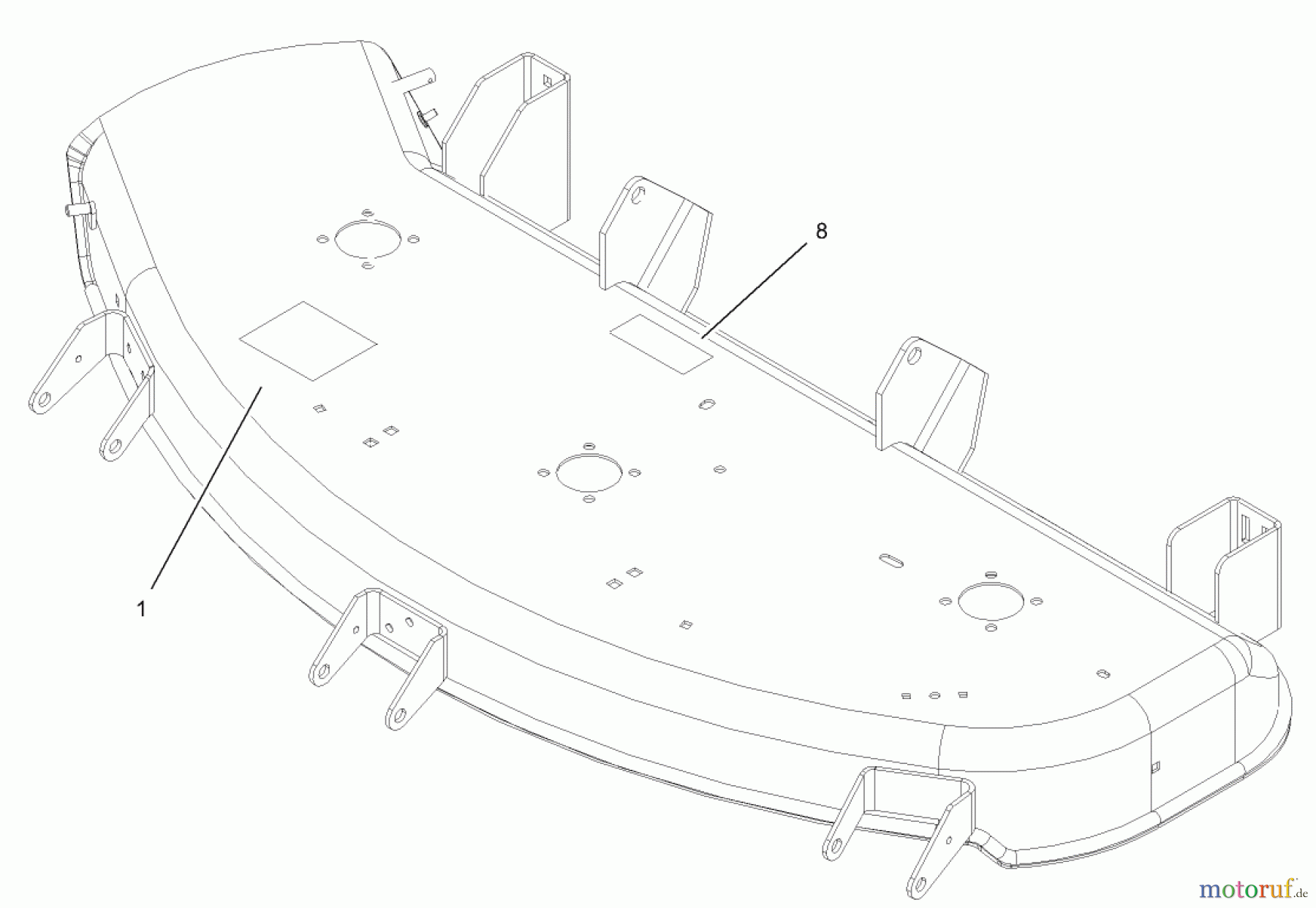 Toro Neu Mowers, Deck Assembly Only 78290 - Toro 48