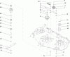 Toro 78291 - 42" Rear Discharge Mower, XT Series Garden Tractors, 2003 (230000001-230999999) Ersatzteile SPINDLE AND BLADE ASSEMBLY
