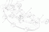 Toro 78292 - 42" Side Discharge Mower, XT Series Garden Tractors, 2003 (230000001-230999999) Ersatzteile DECAL ASSEMBLY
