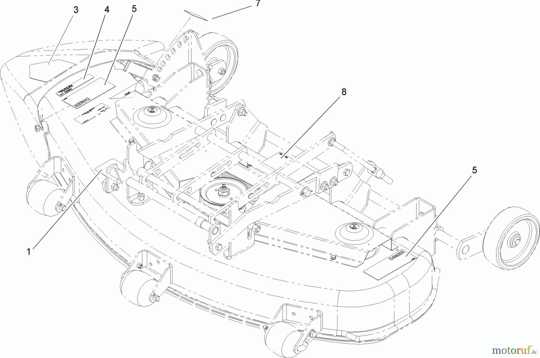 Toro Neu Mowers, Deck Assembly Only 78292 - Toro 42