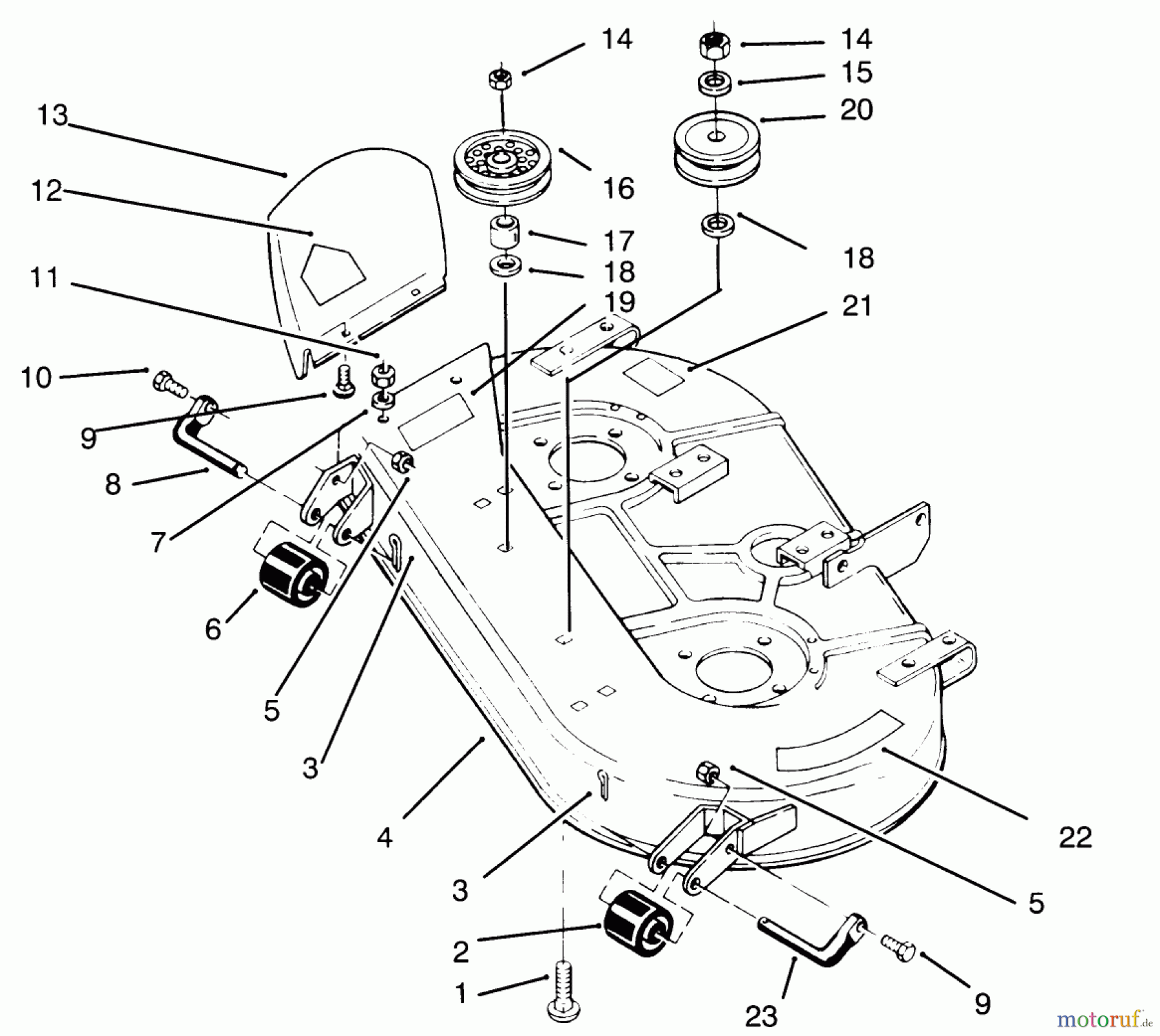 Toro Neu Mowers, Deck Assembly Only 78315 - Toro 37