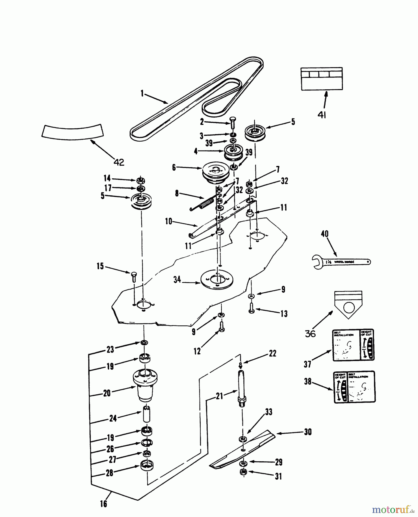 Toro Neu Mowers, Deck Assembly Only 78345 - Toro 42