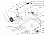 Toro 78350 - 42" Rear Discharge Mower, 1993 (3900001-3999999) Ersatzteile DECK & COVER ASSEMBLY