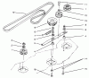 Toro 78350 - 42" Rear Discharge Mower, 1994 (4900001-4999999) Ersatzteile DECK BELT & PULLEYS