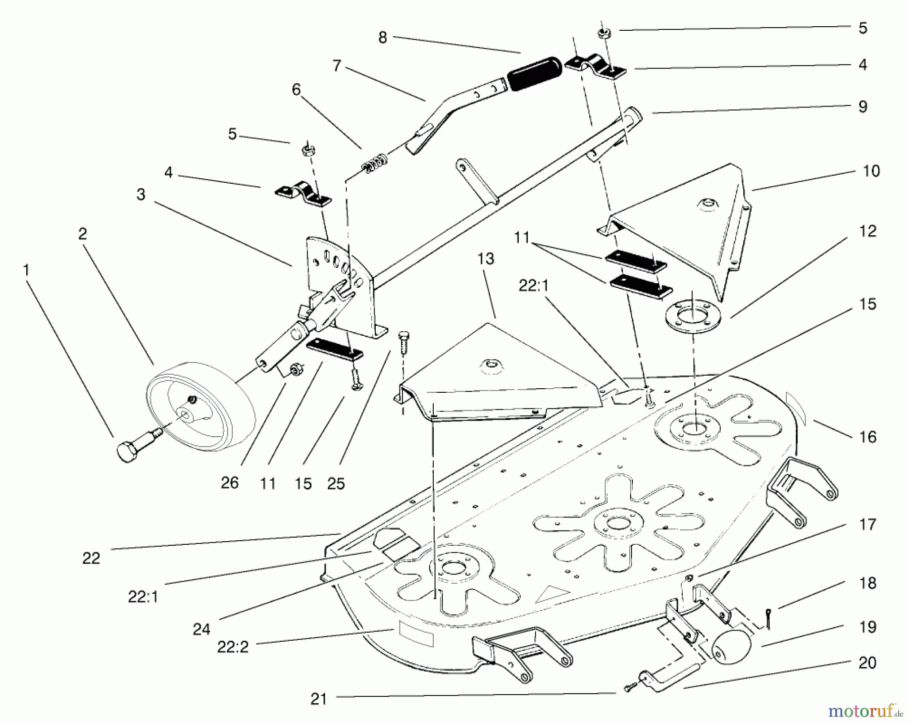 Toro Neu Mowers, Deck Assembly Only 78350 - Toro 42