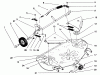 Toro 78351 - 42" Rear Discharge, Low Cut Mower, 1995 (5900001-5999999) Ersatzteile DECK & COVER ASSEMBLY