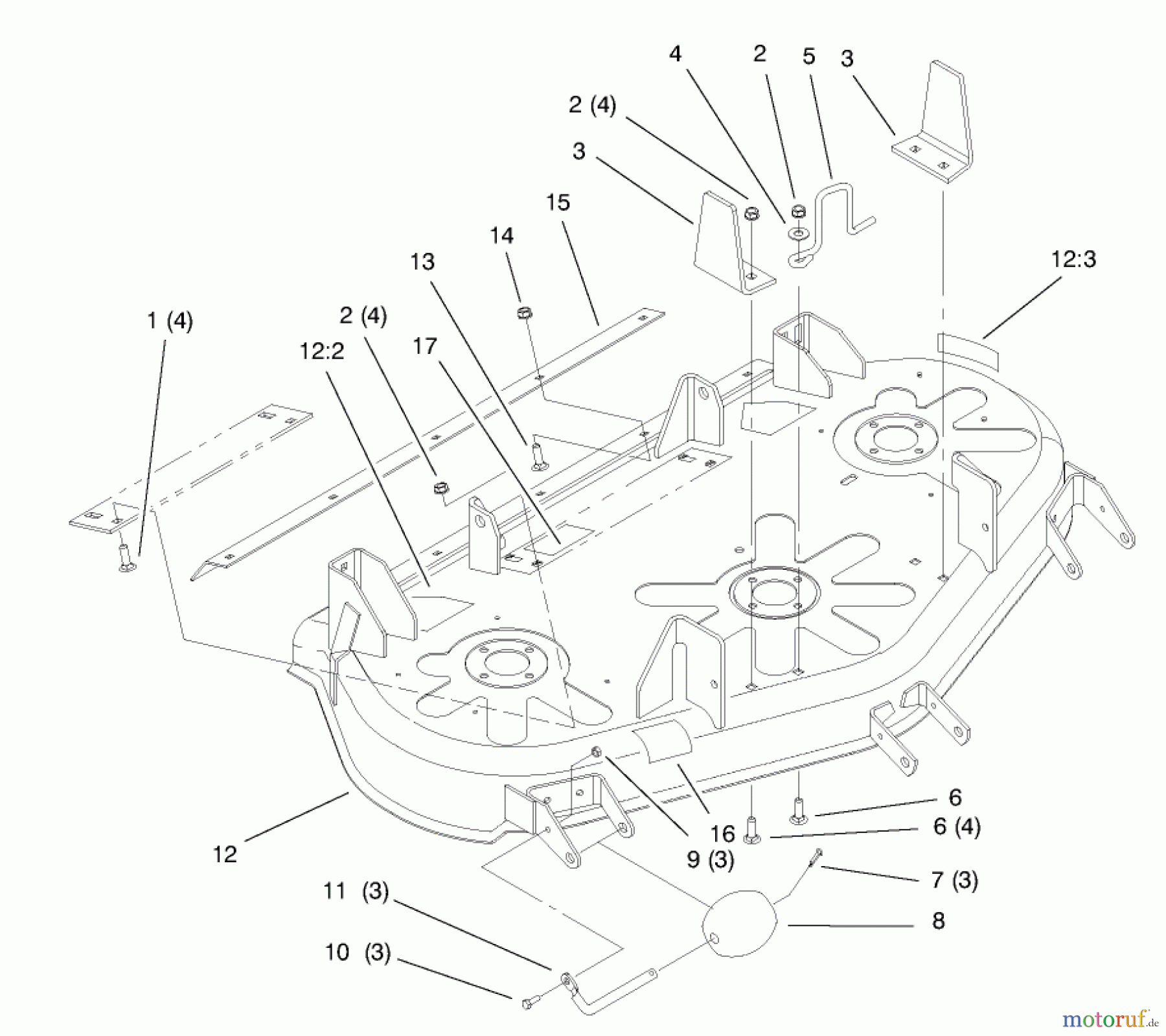  Toro Neu Mowers, Deck Assembly Only 78442 - Toro 42