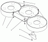 Toro 78355 - 42" Recycler Mower, 1993 (3900001-3999999) Ersatzteile BAFFLE ASSEMBLY