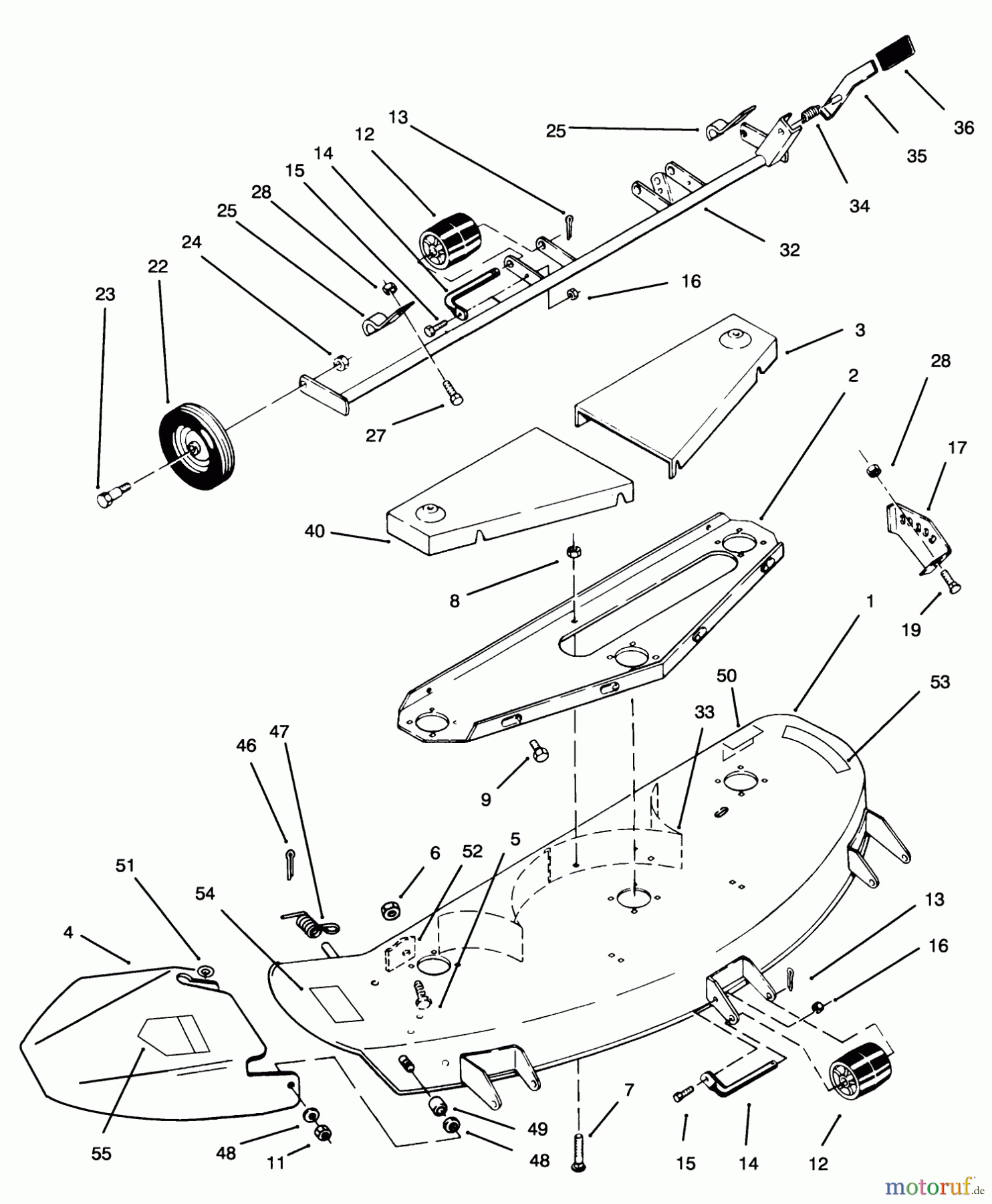 Toro Neu Mowers, Deck Assembly Only 78360 - Toro 48