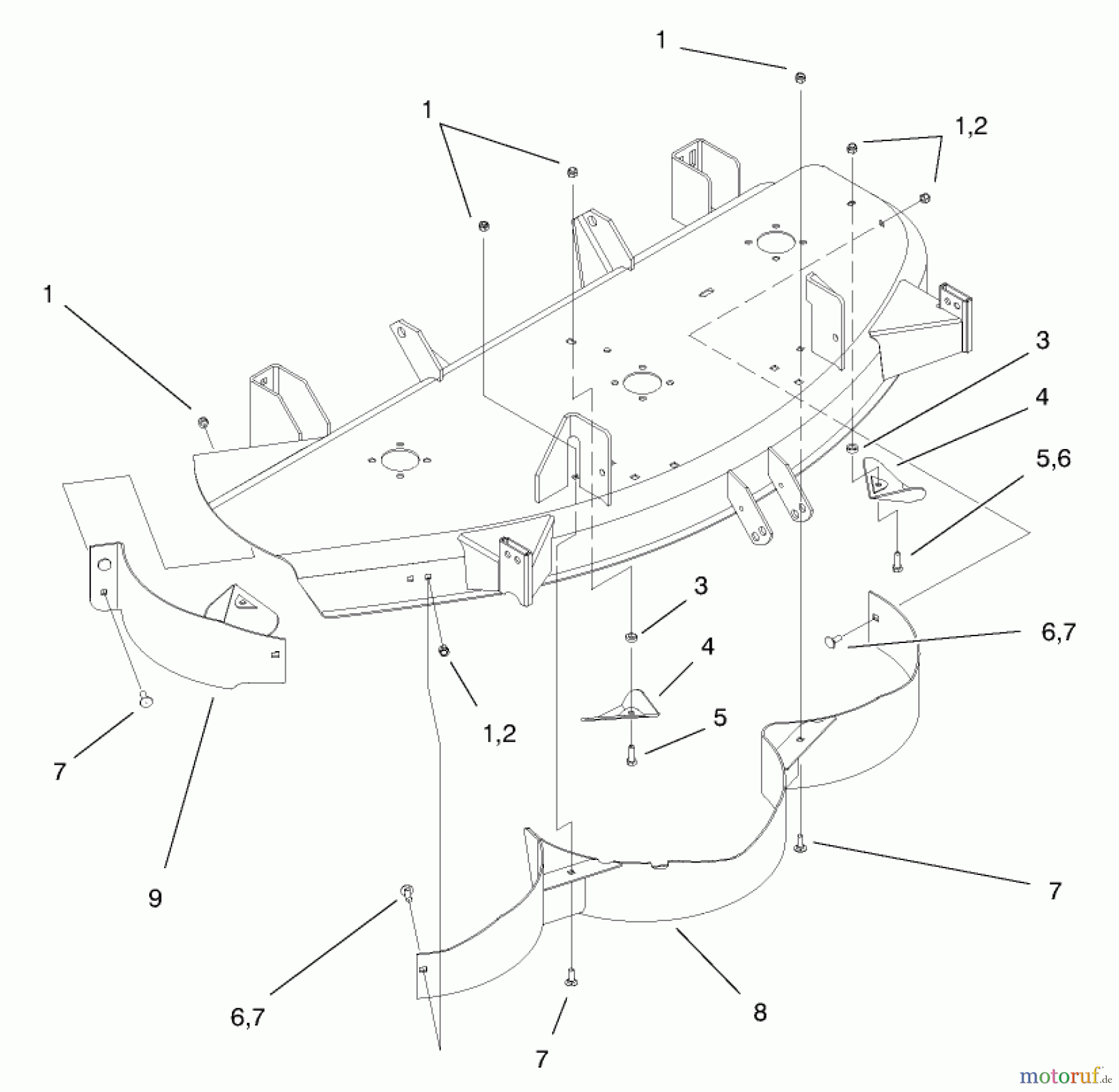  Toro Neu Mowers, Deck Assembly Only 78363 - Toro 48