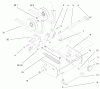 Toro 78363DI - 48" Side Discharge Mower - Indy 5xi Garden Tractor, 2000 (200000001-200999999) Ersatzteile PULLEY BOX ASSEMBLY