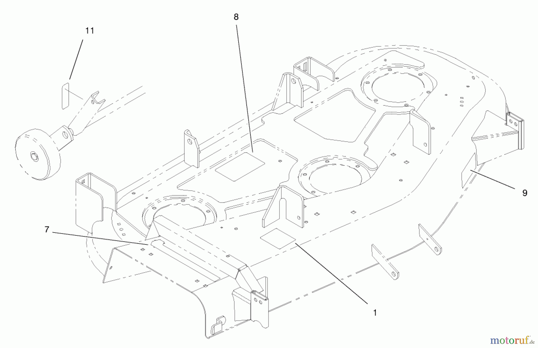Toro Neu Mowers, Deck Assembly Only 78452 - Toro 52