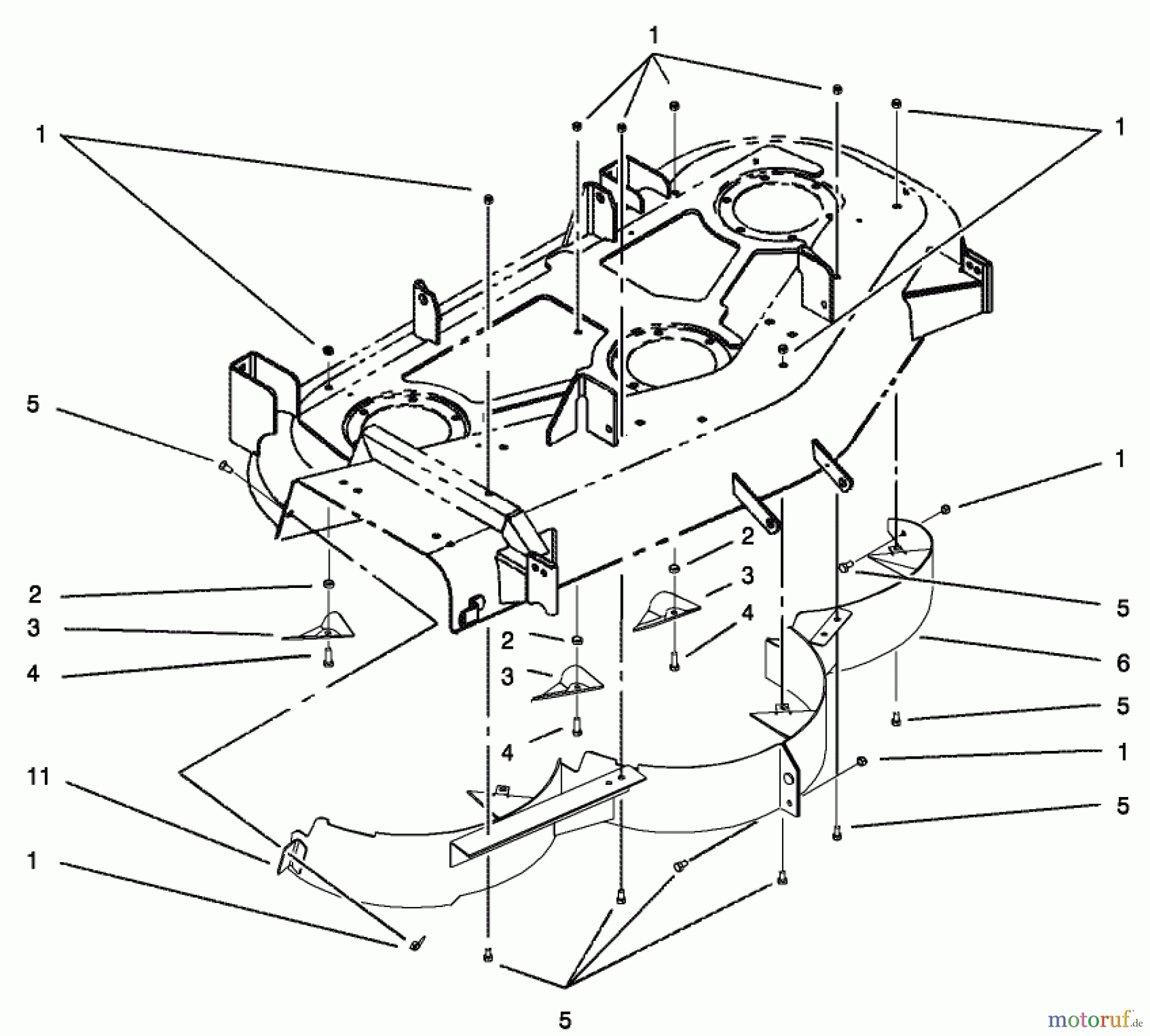 Toro Neu Mowers, Deck Assembly Only 78370 - Toro 52