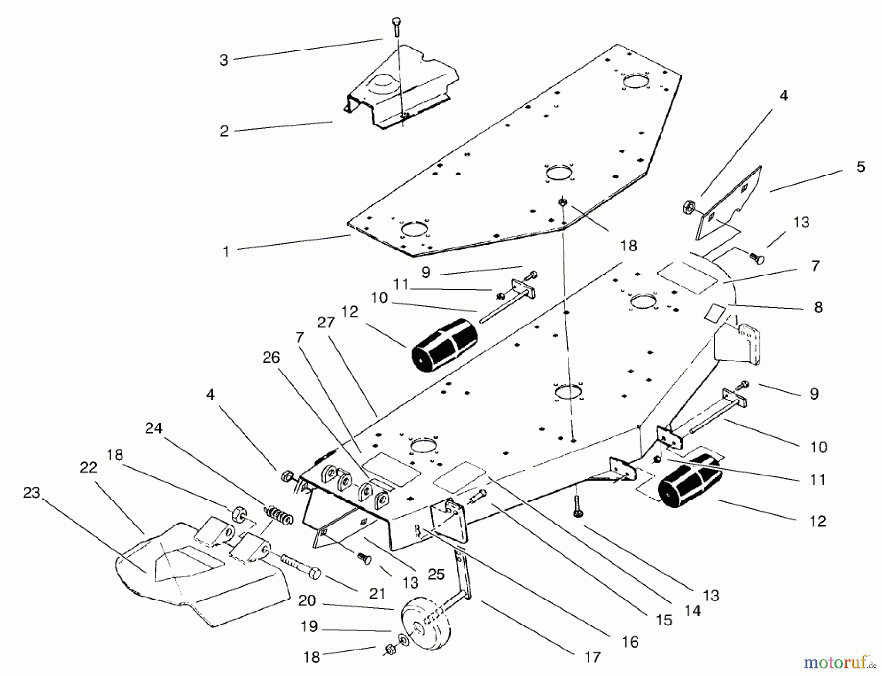Toro Neu Mowers, Deck Assembly Only 78390 - Toro 60