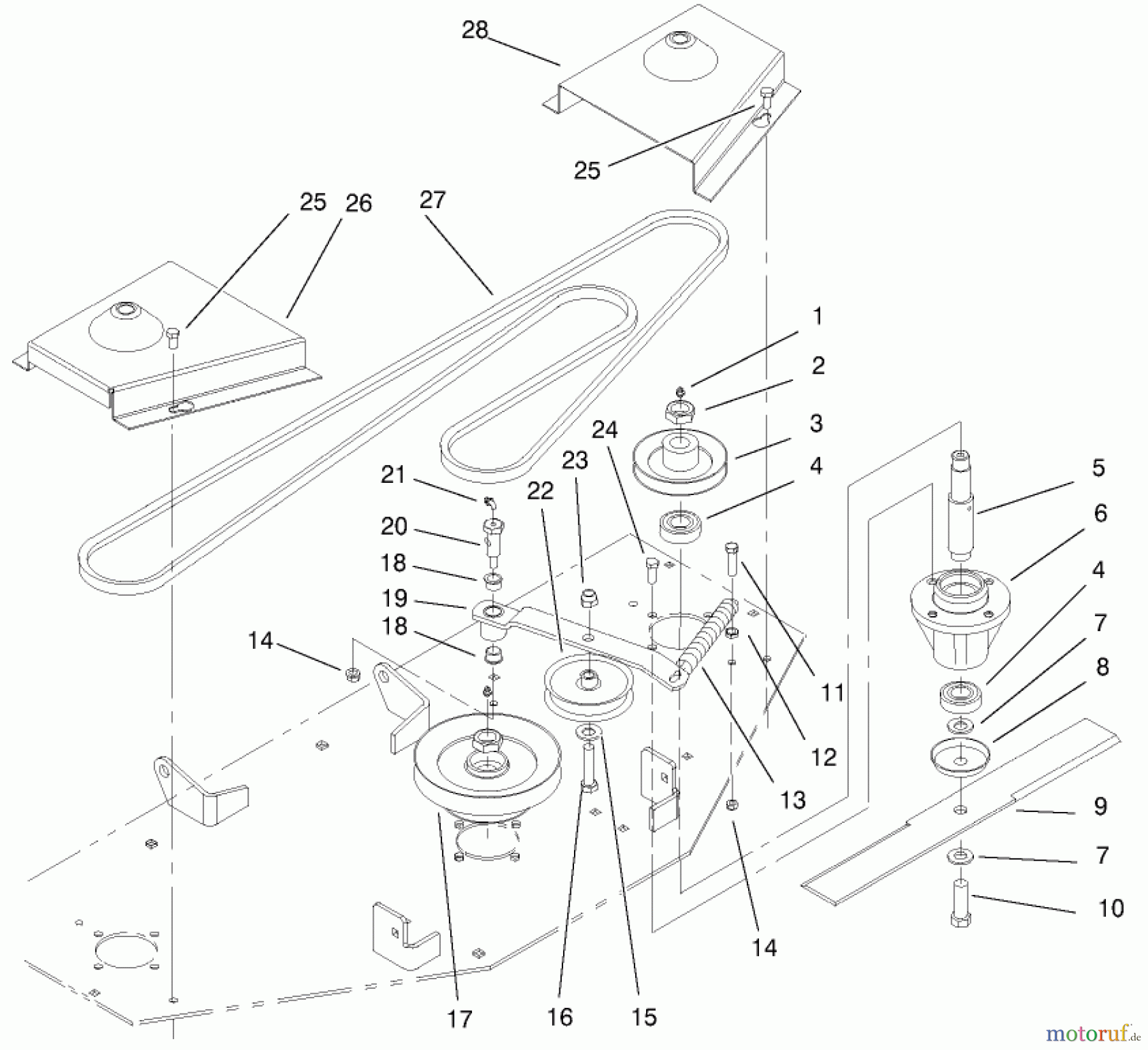 Toro Neu Mowers, Deck Assembly Only 78395 - Toro 60