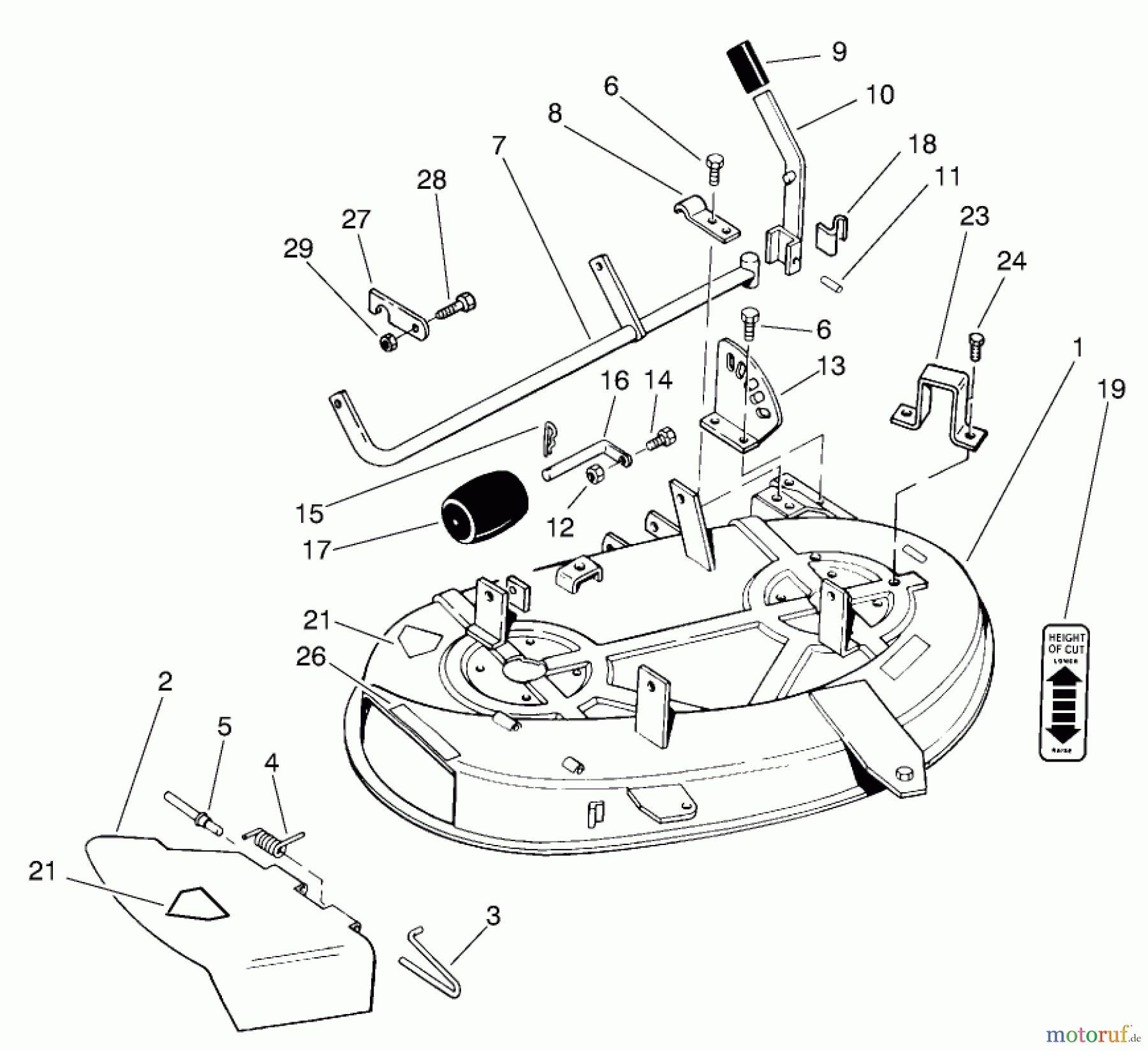 Toro Neu Mowers, Deck Assembly Only 78410 - Toro 38