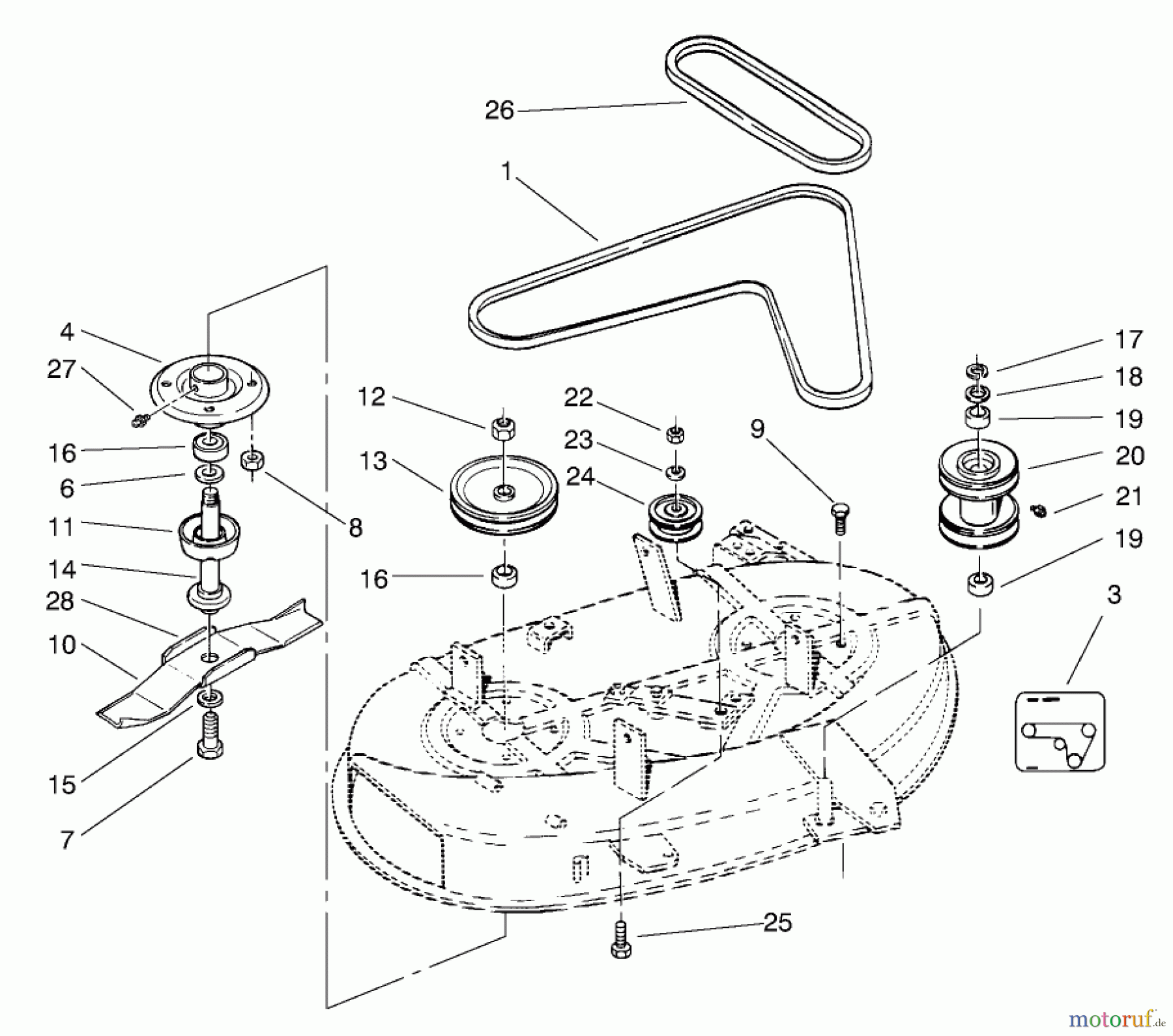 Toro Neu Mowers, Deck Assembly Only 78410 - Toro 38