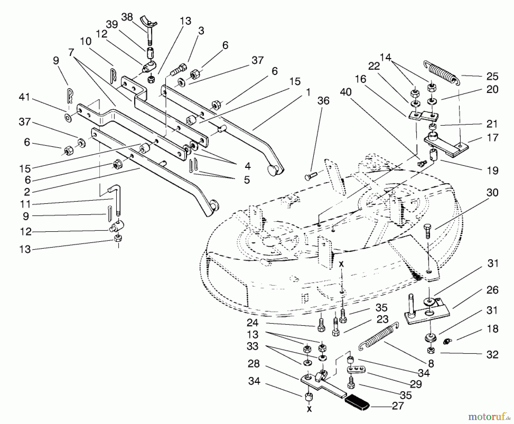  Toro Neu Mowers, Deck Assembly Only 78410 - Toro 38