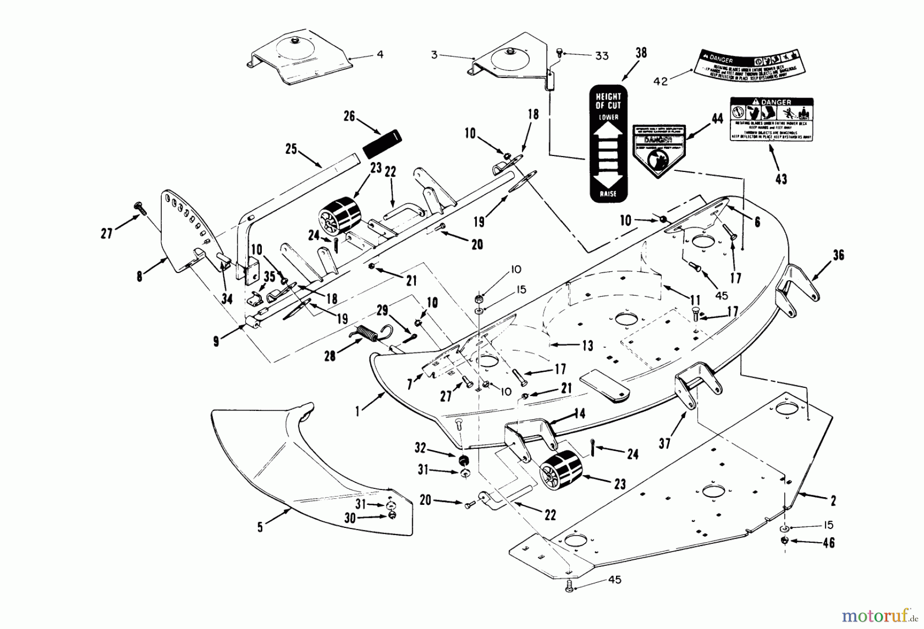 Toro Neu Mowers, Deck Assembly Only 78415 - Toro 42