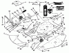 Toro 78415 - 42" Side Discharge Mower, 1995 (590001-599999) Ersatzteile DECK & DECAL ASSEMBLY