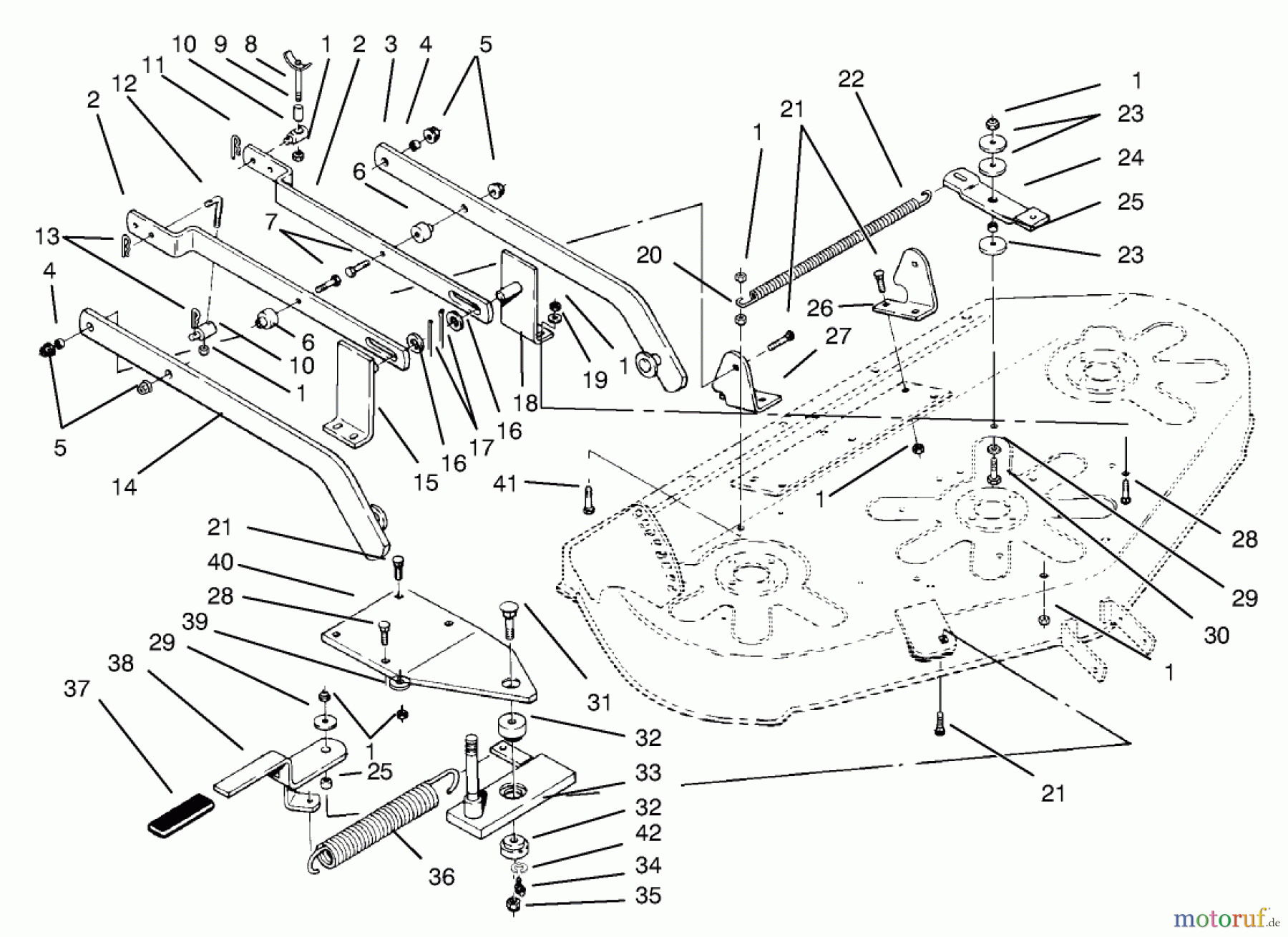  Toro Neu Mowers, Deck Assembly Only 78420 - Toro 42