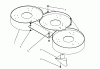 Toro 78425 - 42" Recycler Mower, 1993 (39000001-39999999) Ersatzteile BAFFLE ASSEMBLY