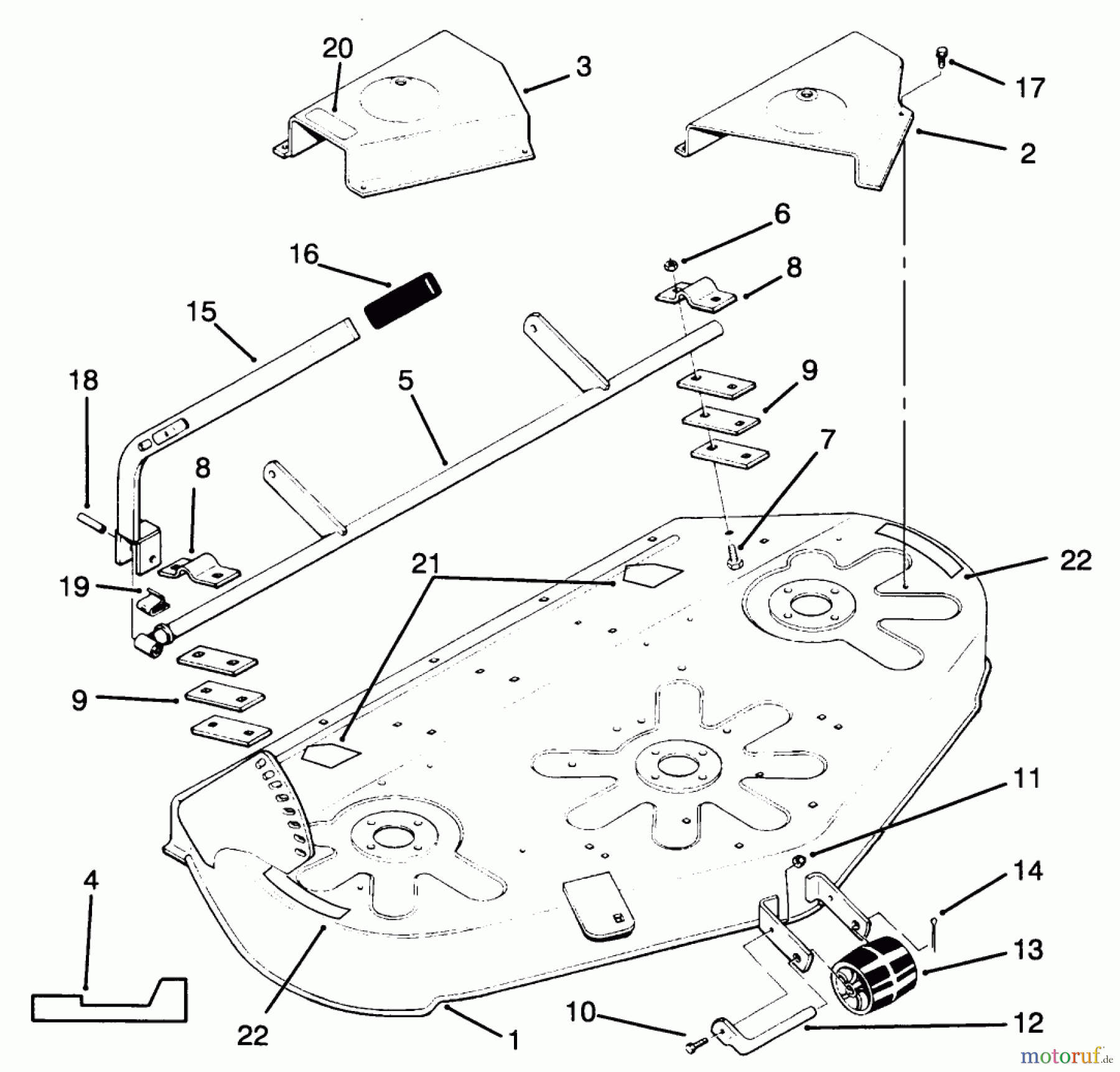 Toro Neu Mowers, Deck Assembly Only 78425 - Toro 42