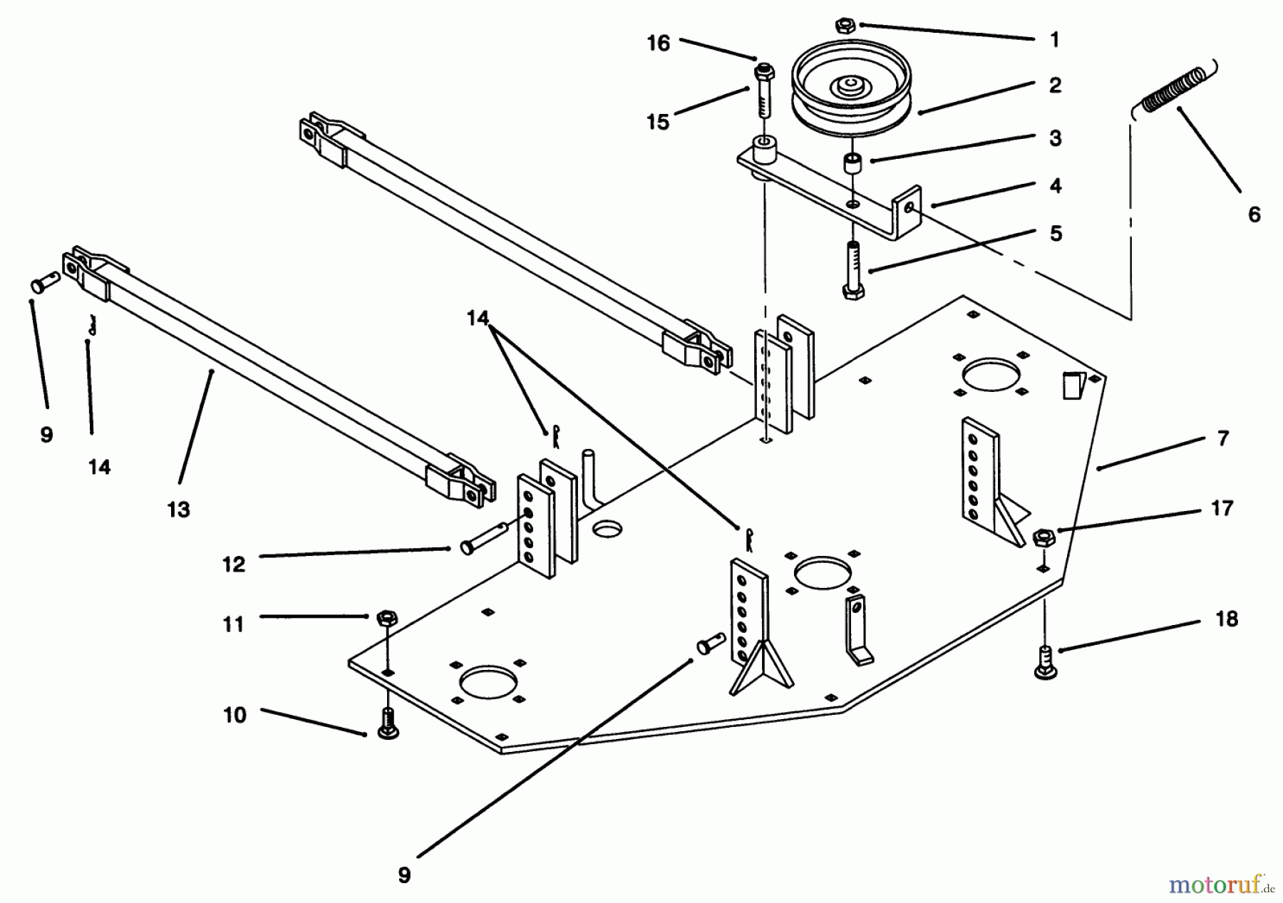 Toro Neu Mowers, Deck Assembly Only 78445 - Toro 50