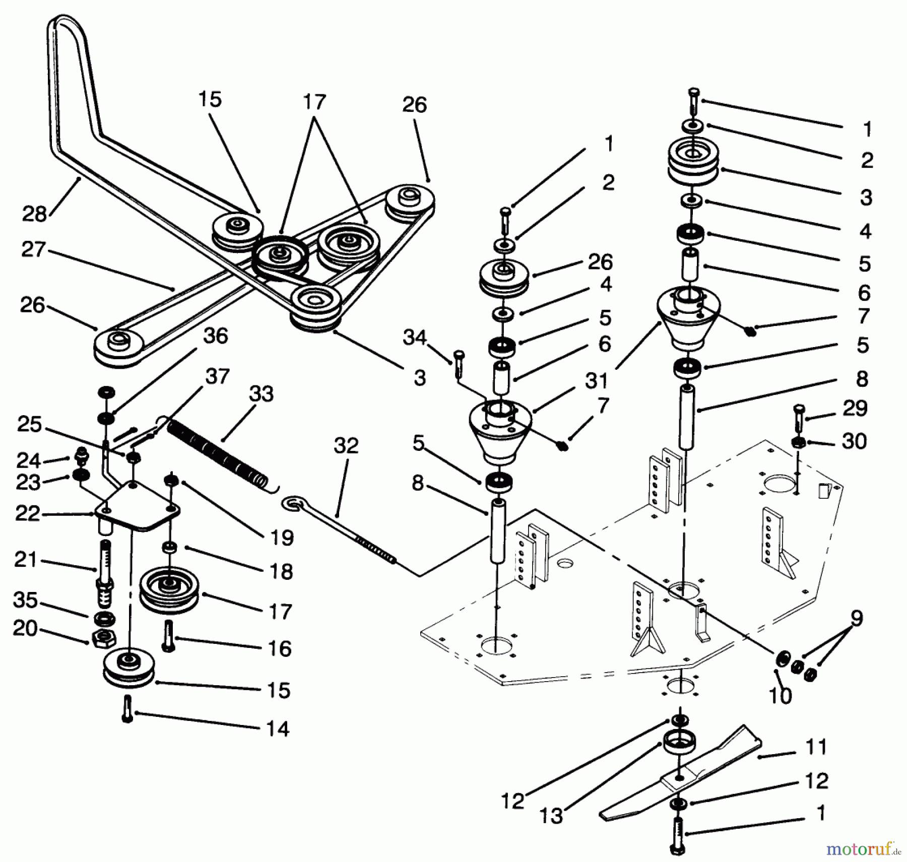  Toro Neu Mowers, Deck Assembly Only 78445 - Toro 50