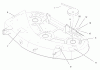 Toro 79107 - 44" Side Discharge Mower, XL Series Lawn Tractors, 1997 (7900600-7999999) Ersatzteile BELT & DECAL ASSEMBLY