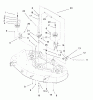 Toro 79107 - 44" Side Discharge Mower, XL Series Lawn Tractors, 1997 (7900600-7999999) Ersatzteile BRAKE & IDLER ASSEMBLY