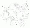Toro 79107 - 44" Side Discharge Mower, XL Series Lawn Tractors, 1997 (7900600-7999999) Ersatzteile DECK ASSEMBLY