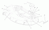 Toro 79108 - 44" Recycler Mower, XL Series Lawn Tractors, 1997 (7900001-7999999) Ersatzteile BELT & DECAL ASSEMBLY