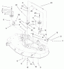 Toro 79108 - 44" Recycler Mower, XL Series Lawn Tractors, 1997 (7900001-7999999) Ersatzteile BRAKE & IDLER ASSEMBLY