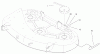 Toro 79108 - 44" Recycler Mower, XL Series Lawn Tractors, 1998 (8900001-8999999) Ersatzteile BELT & DECAL ASSEMBLY
