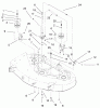 Toro 79108 - 44" Recycler Mower, XL Series Lawn Tractors, 1998 (8900001-8999999) Ersatzteile BRAKE & IDLER ASSEMBLY