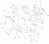 Toro 79108 - 44" Recycler Mower, XL Series Lawn Tractors, 1998 (8900001-8999999) Ersatzteile DECK ASSEMBLY