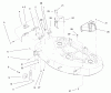 Toro 79109 - 44" Side Discharge Mower, XL Series Lawn Tractors, 2003 (230000001-230999999) Ersatzteile BAFFLE AND COVER ASSEMBLY