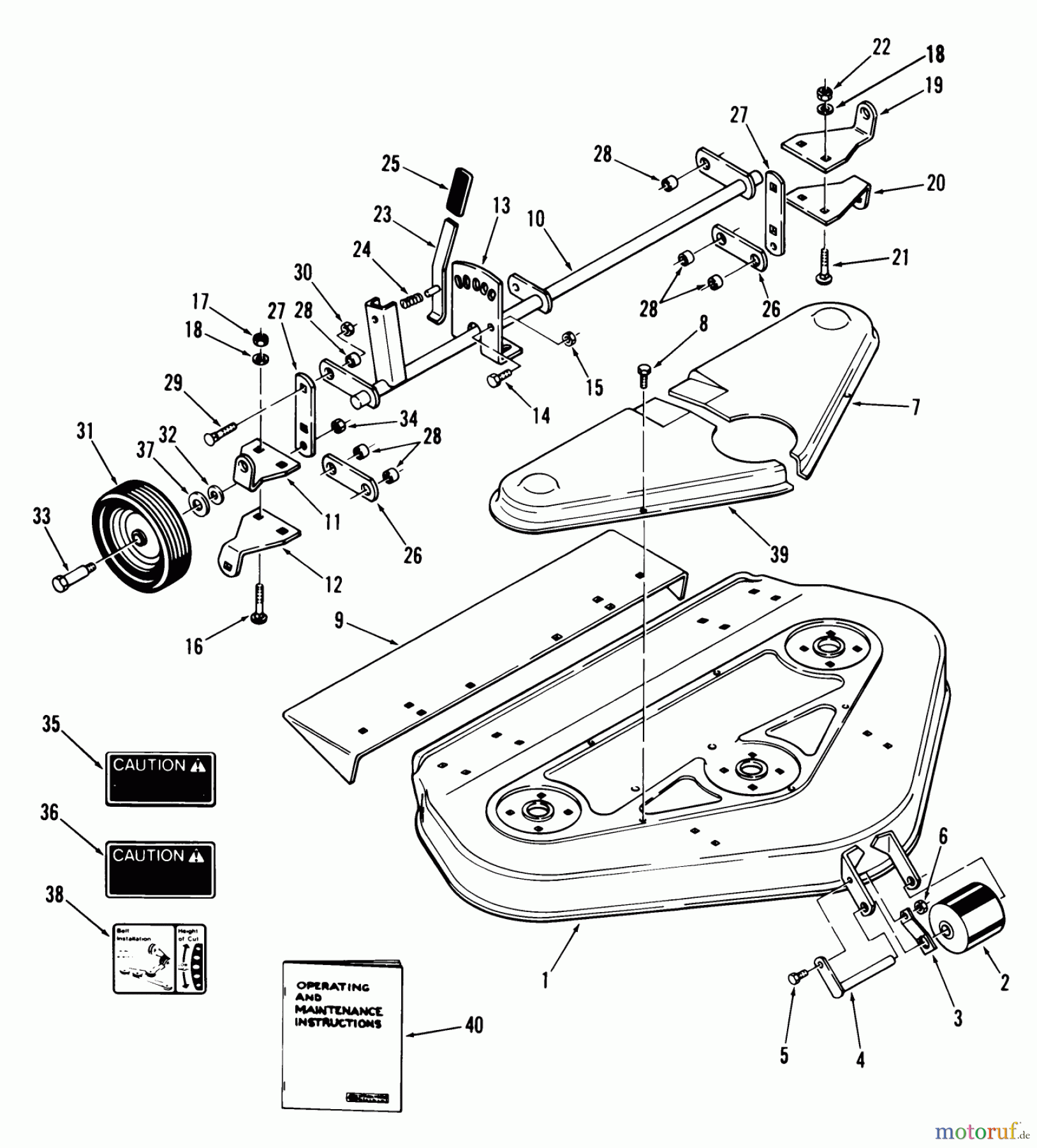 Toro Neu Mowers, Deck Assembly Only 85-60XS01 - Toro 60