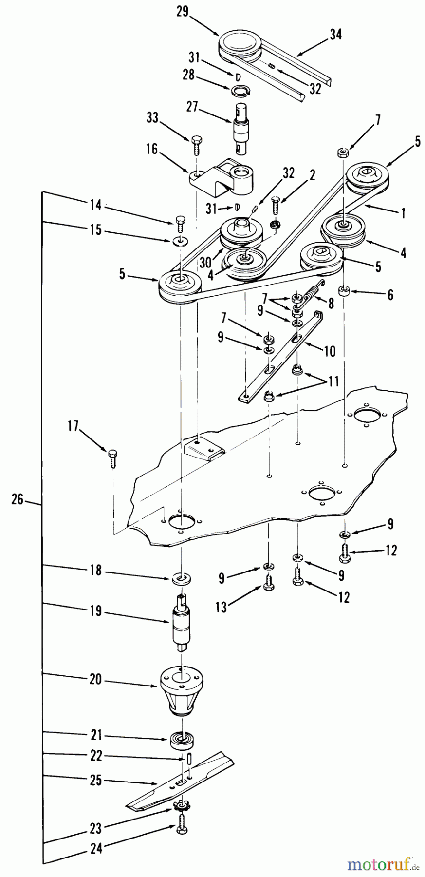 Toro Neu Mowers, Deck Assembly Only 85-36XS01 - Toro 36