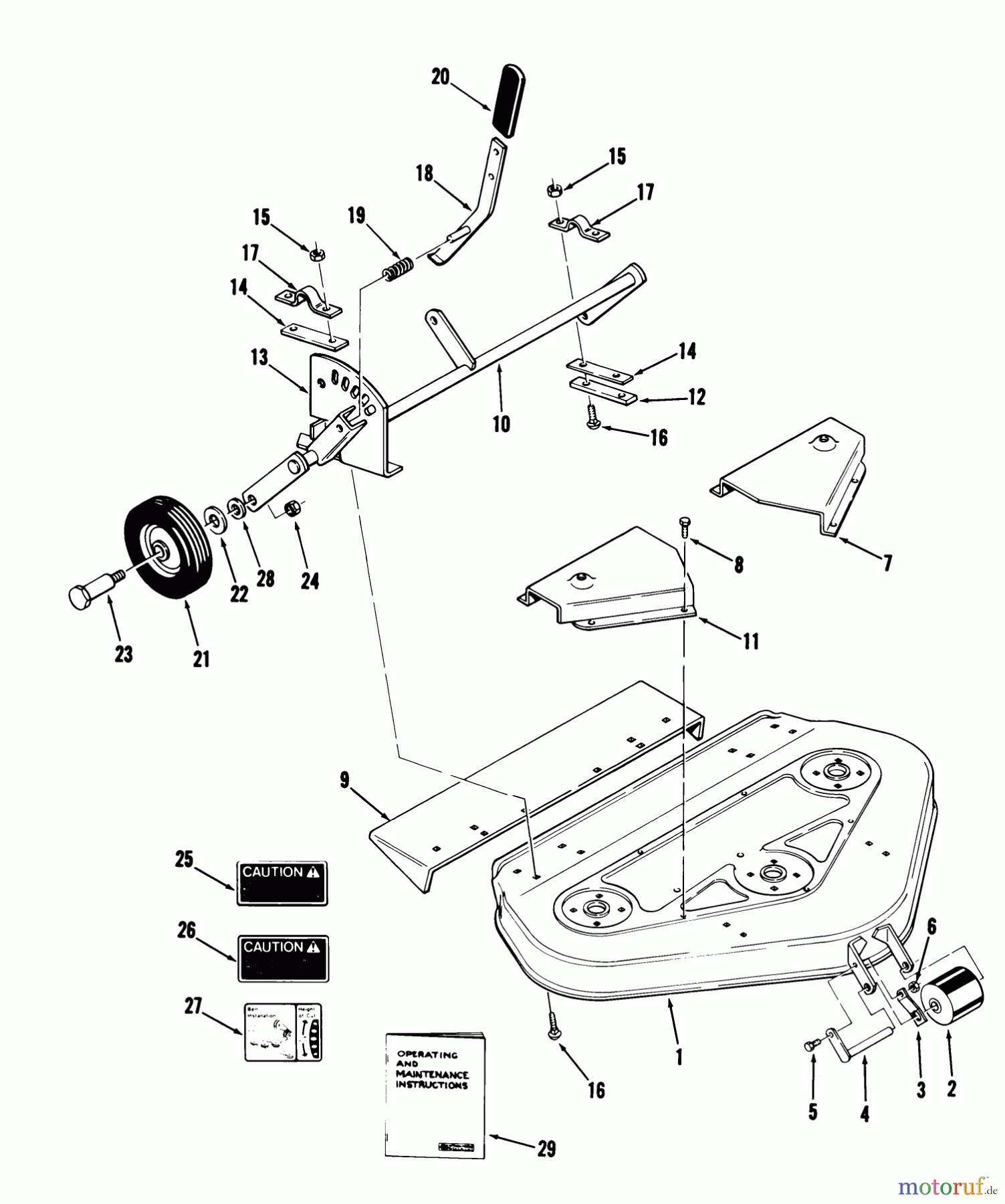 Toro Neu Mowers, Deck Assembly Only 95-48MS01 - Toro 48