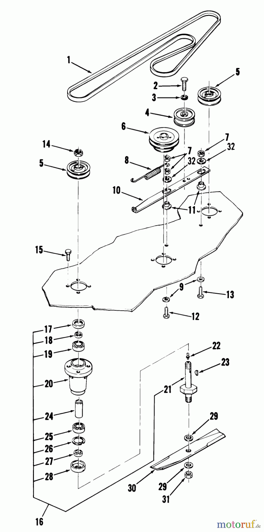 Toro Neu Mowers, Deck Assembly Only 95-48MS01 - Toro 48