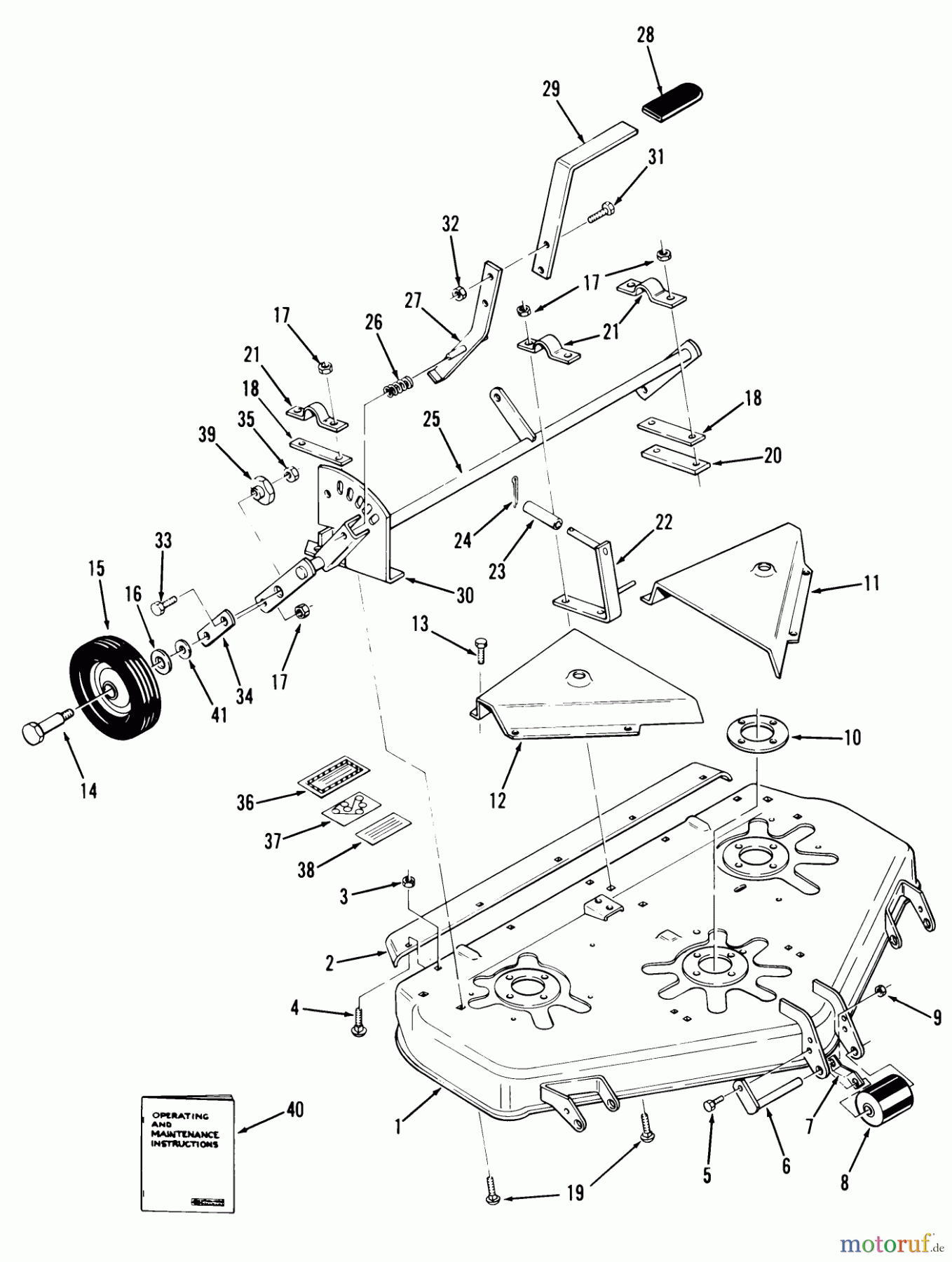 Toro Neu Mowers, Deck Assembly Only 95-36XR01 - Toro 36