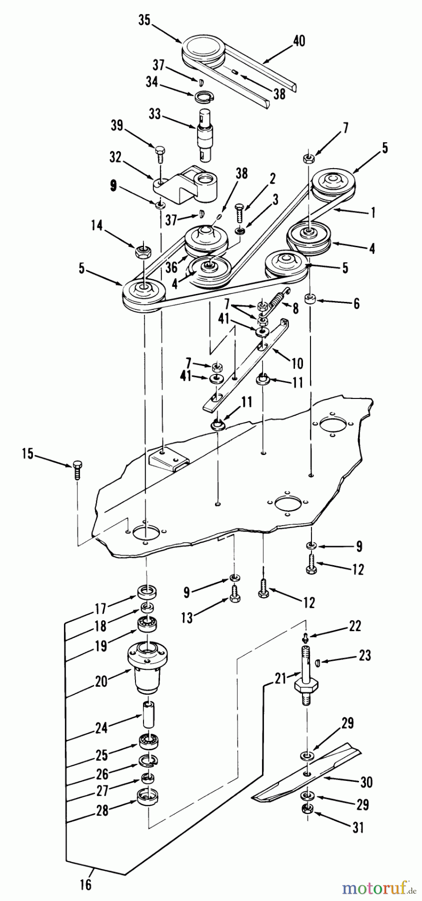 Toro Neu Mowers, Deck Assembly Only 95-42XR02 - Toro 42
